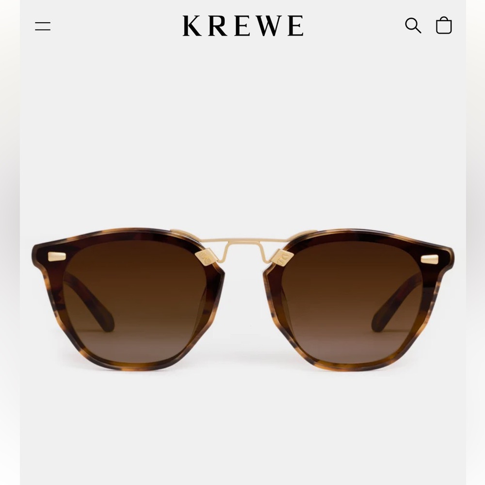 KREWE BEAU NYLON SUNGLASSES
Color:Venezia 18k (Very slightly used Worn 10 times)